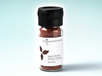 Sale Rosso Alea delle Hawaii in grani - Vasetto Tappo Macina 100g