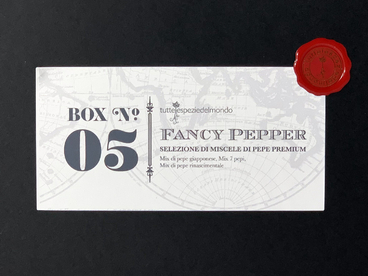 BOX N. 05 FANCY PEPPER SELEZIONE SPECIALE DI PEPE GOURMET