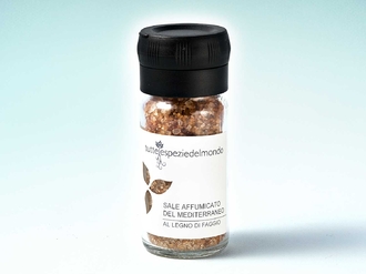 Sale Affumicato al Legno di Faggio - Vasetto Tappo Macina 100g - Scatola 12 pz