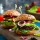 Veggie burger rosa con polvere di barbabietola&nbsp;