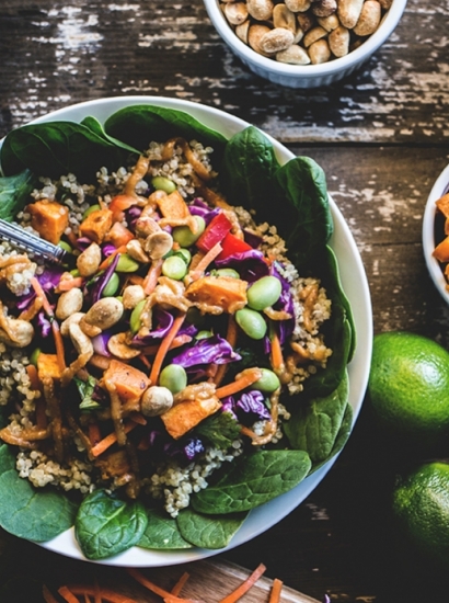 Insalata tiepida di quinoa al Chimichurri