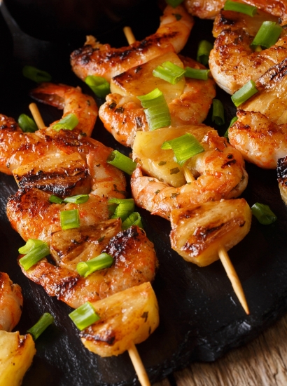 Gamberoni grigliati con lemongrass