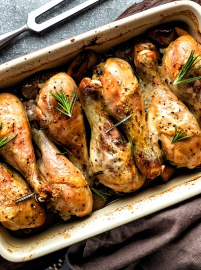 Pollo alla birra con salvia, timo e pepe di Kampot