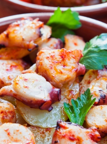 Pulpo á feira con paprica affumicata