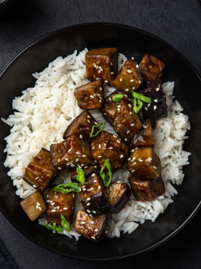 Melanzane al sesamo stir-fry