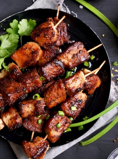 Spiedini di pollo con salsa Churrasco BBQ
