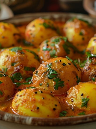 Aloo Anday - Curry di uova e patate