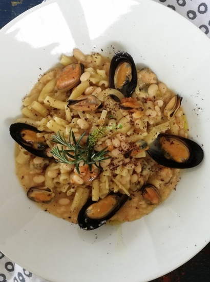 PASTA FAGIOLI E COZZE E SUMAC